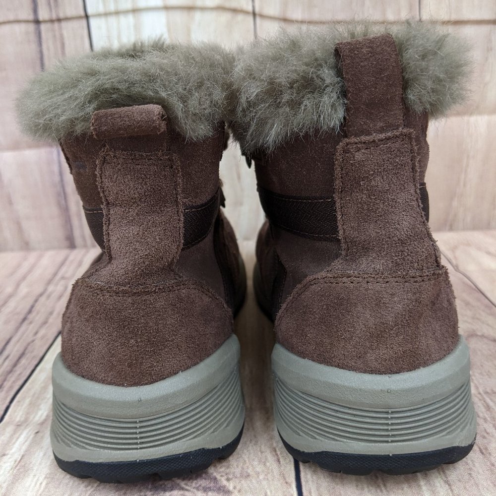 COLUMBIA Maragal Mid Boot Brown Suede Waterproof Winter Boots Sz 5.5 - Picture 4 of 9